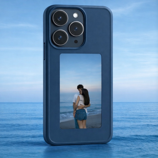 Couple case bleu foncée