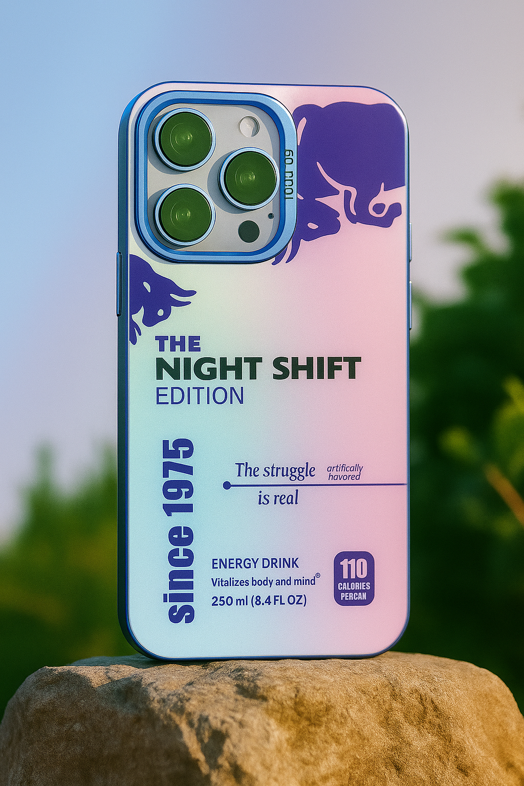 Night shift bordures bleu