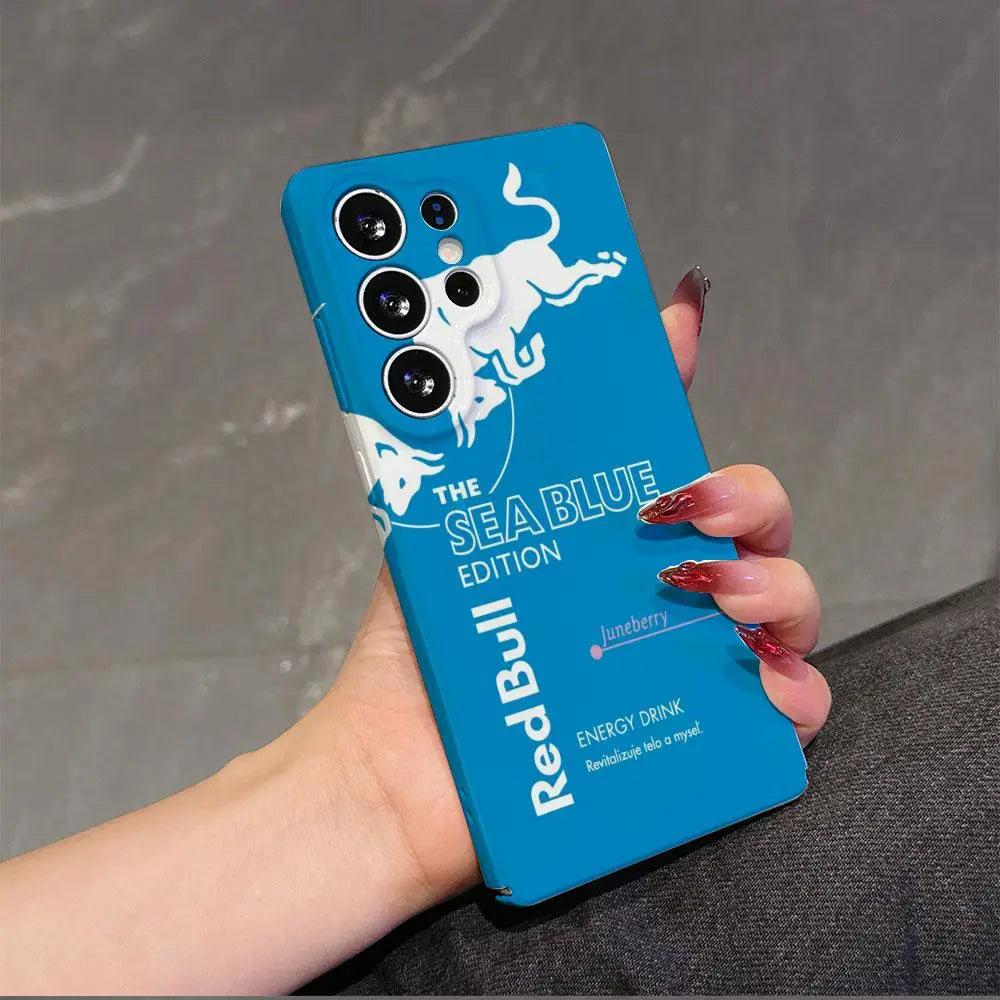 Coque RedBull Samsung Bleu clair et bleu turquoise